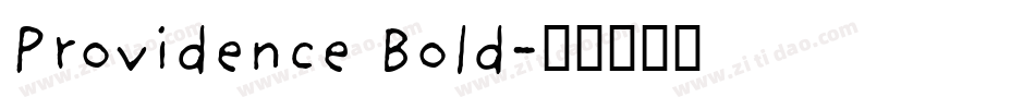Providence Bold字体转换